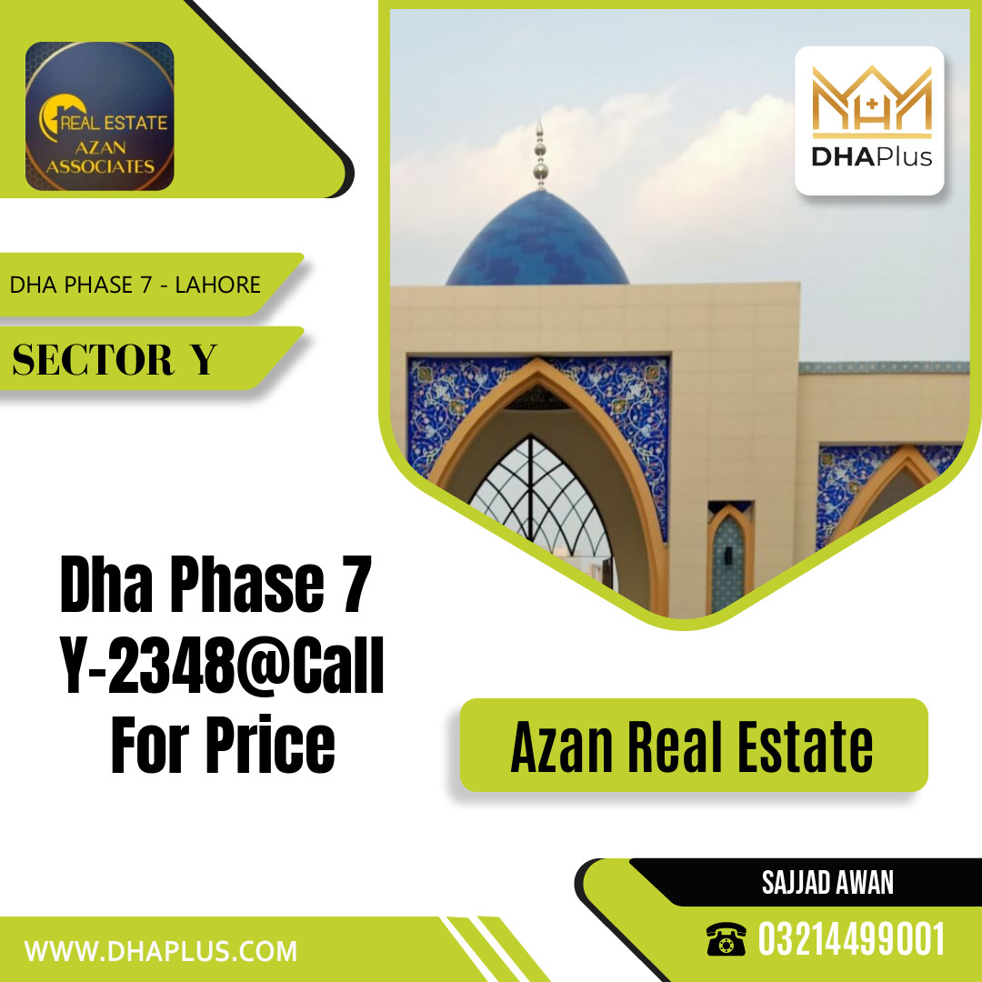 1 Kanal Residential Plot for Sale in Sector Y, DHA Phase 7, Lahore - (BP-47863)