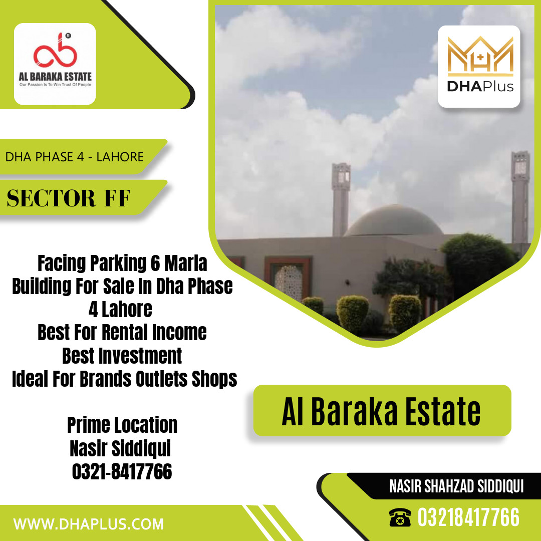 6 Marla Commercial Building for Sale in Sector FF, DHA Phase 4, Lahore - (BP-48058)