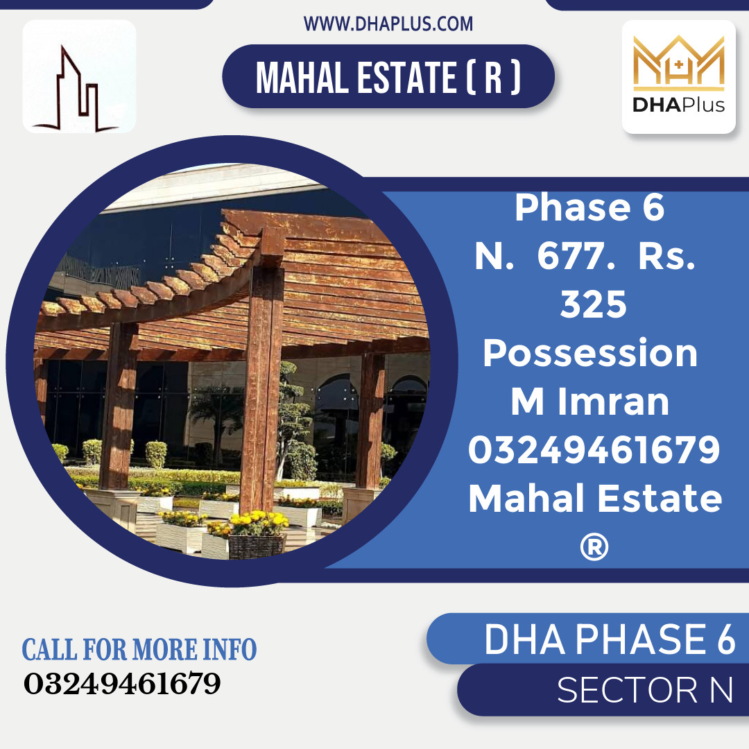 1 Kanal Residential Plot for Sale in Sector N, DHA Phase 6, Lahore - (BP-48204)