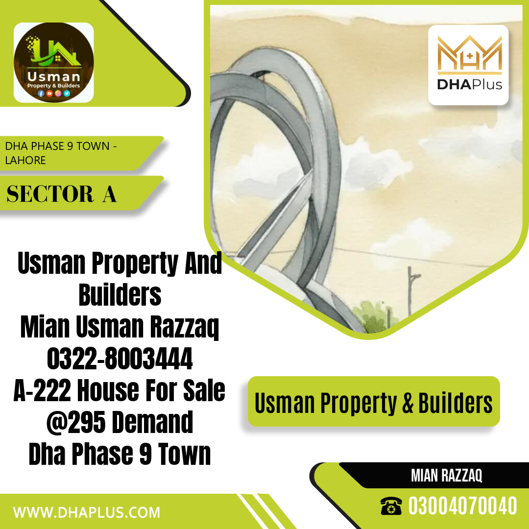 5 Marla Residential House for Sale in Sector A, DHA Phase 9 Town, Lahore - (BP-48325)