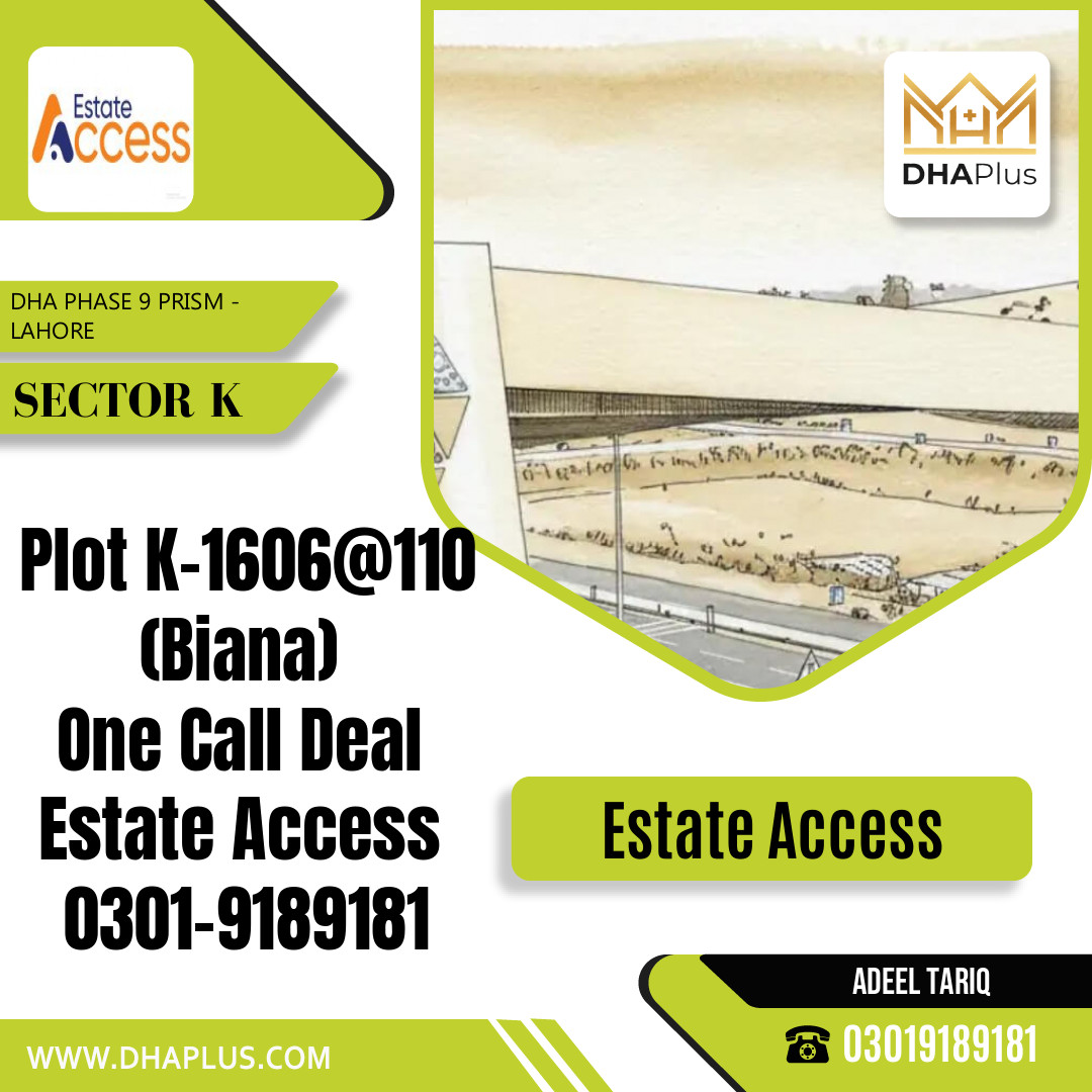 5 Marla Residential Plot for Sale in Sector K, DHA Phase 9 Prism, Lahore - (BP-48473)