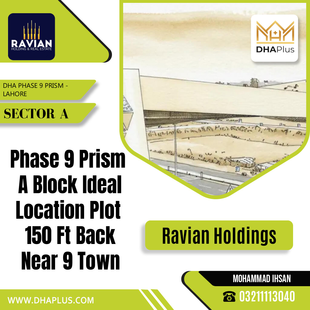 1 Kanal Residential Plot for Sale in Sector A, DHA Phase 9 Prism, Lahore - (BP-49132)