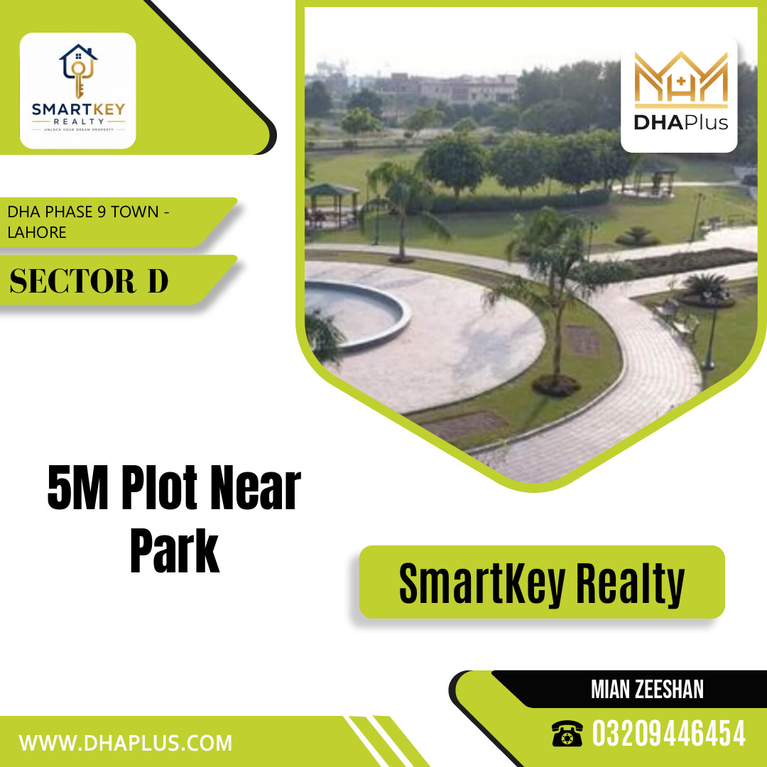 5 Marla Residential Plot for Sale in Sector D, DHA Phase 9 Town, Lahore - (BP-50032)