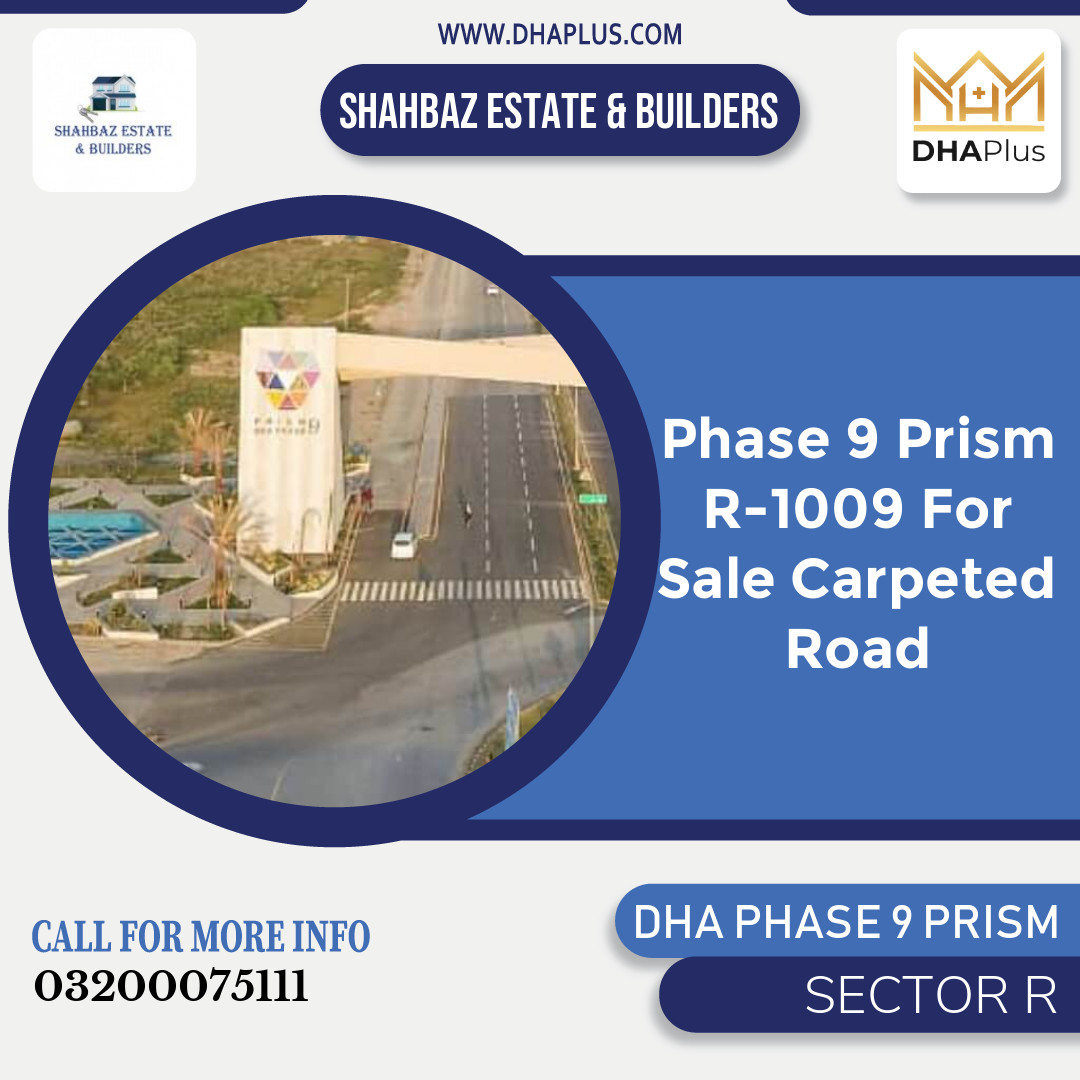 5 Marla Residential Plot for Sale in Sector R, DHA Phase 9 Prism, Lahore - (BP-50205)
