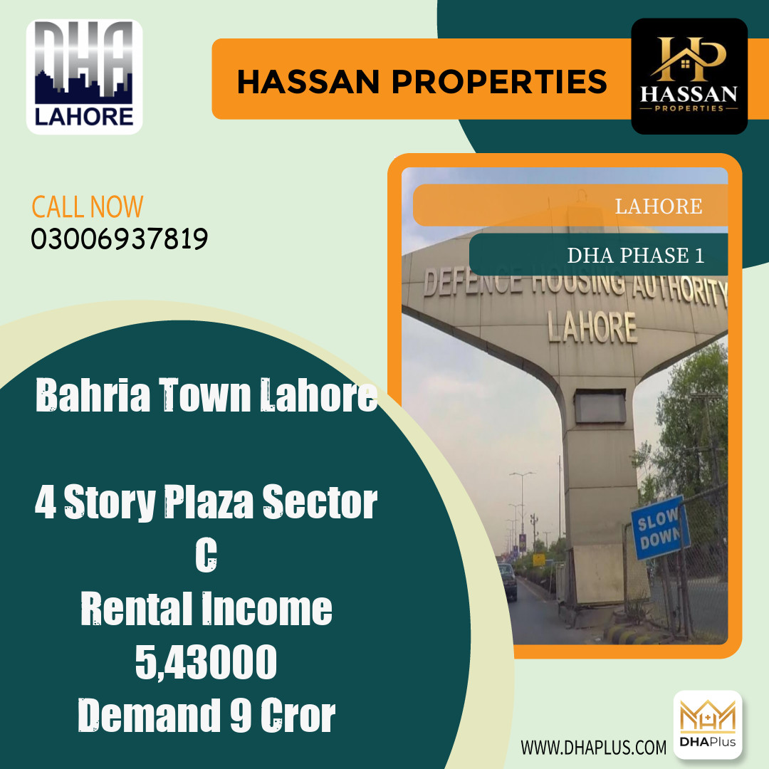 5 Marla Commercial Plaza for Sale in DHA Phase 1, Lahore - (BP-50279)