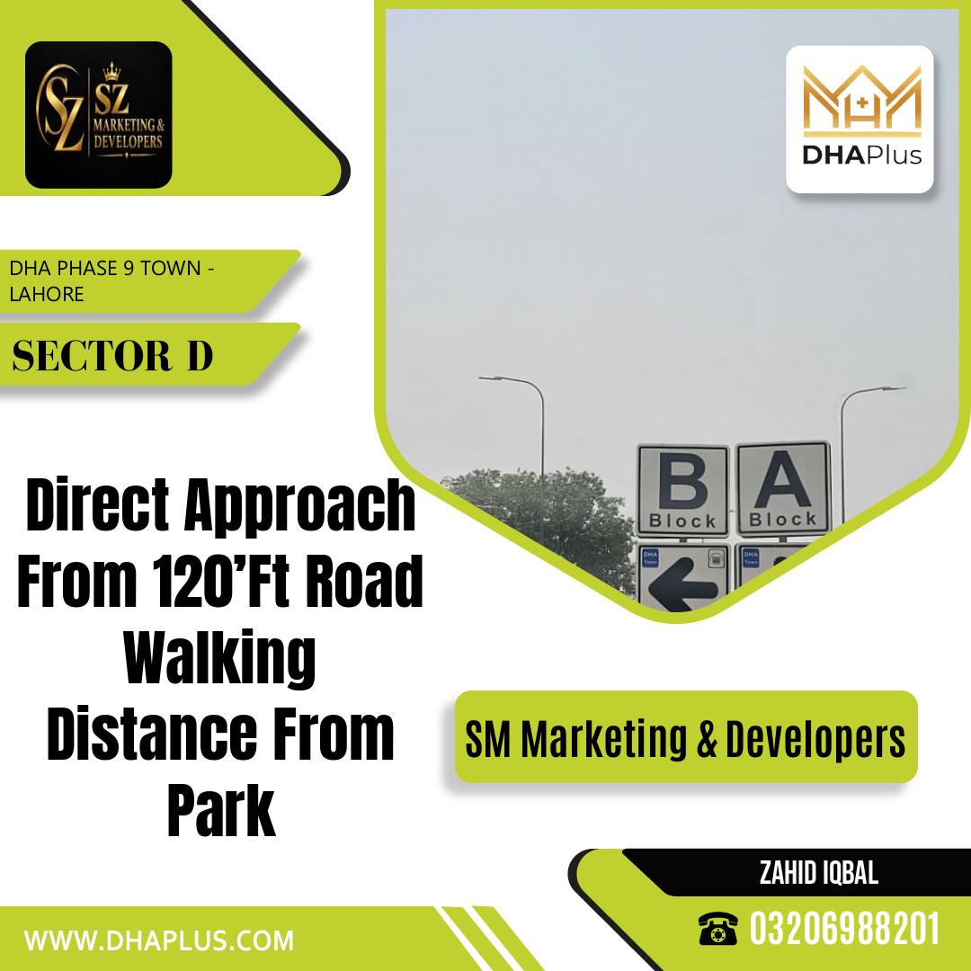 5 Marla Residential Plot for Sale in Sector D, DHA Phase 9 Town, Lahore - (BP-50325)