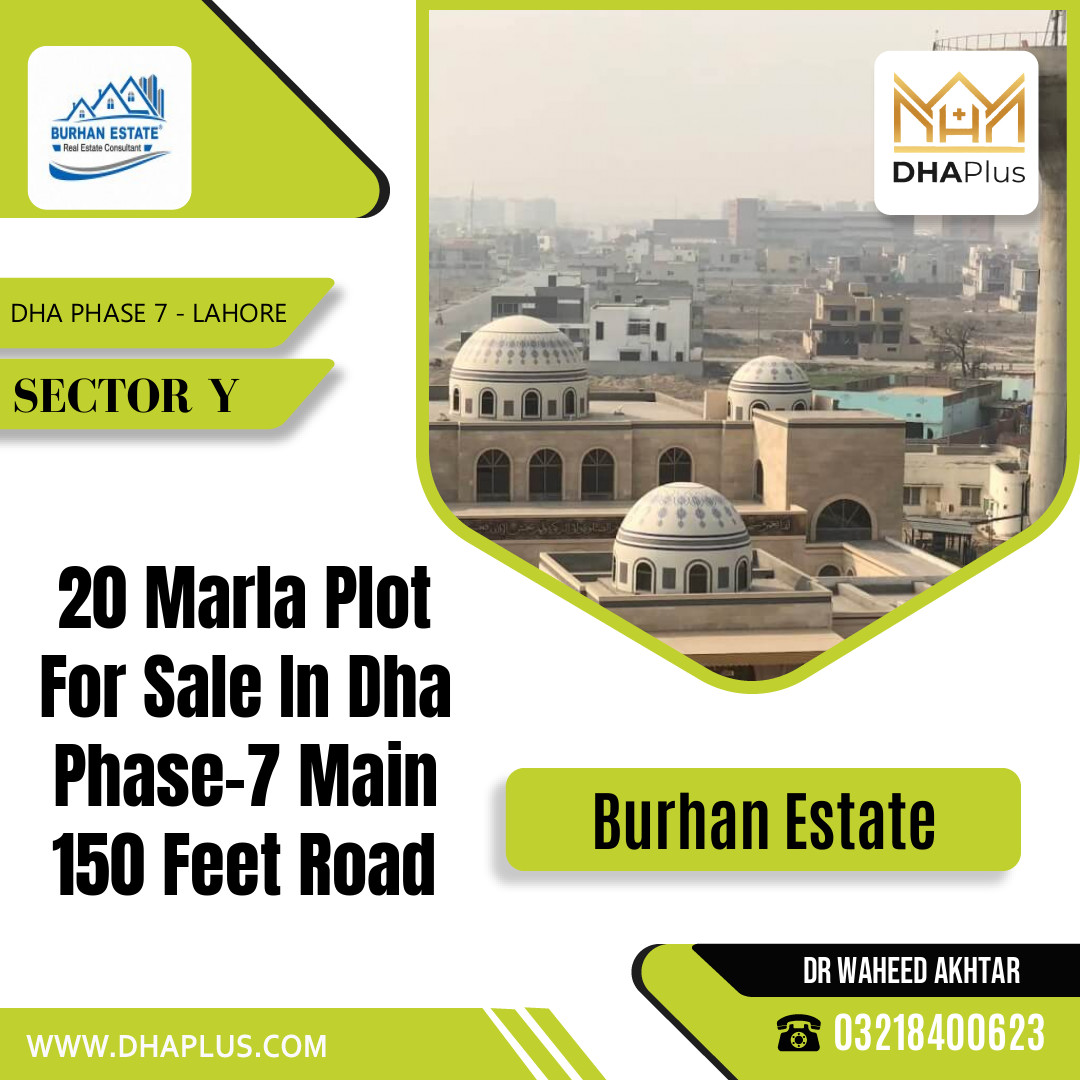 1 Kanal Residential Plot for Sale in Sector Y, DHA Phase 7, Lahore - (BP-50378)