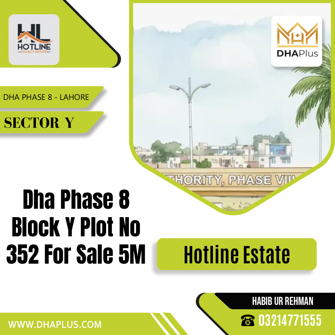 5 Marla Residential Plot for Sale in Sector Y, DHA Phase 8, Lahore - (BP-50737)