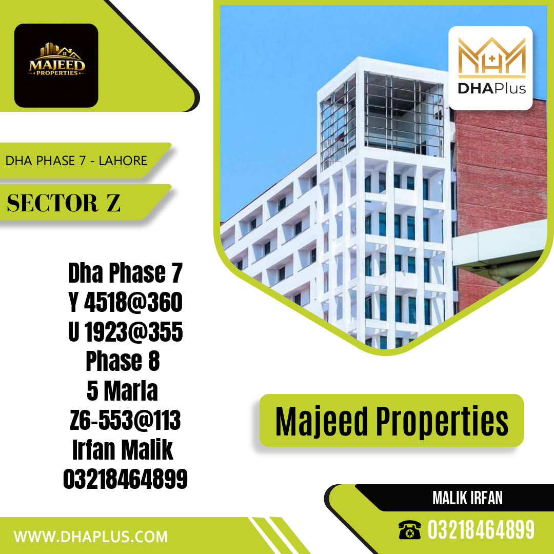 1 Kanal Residential Plot for Sale in Sector Z, DHA Phase 7, Lahore - (BP-50843)