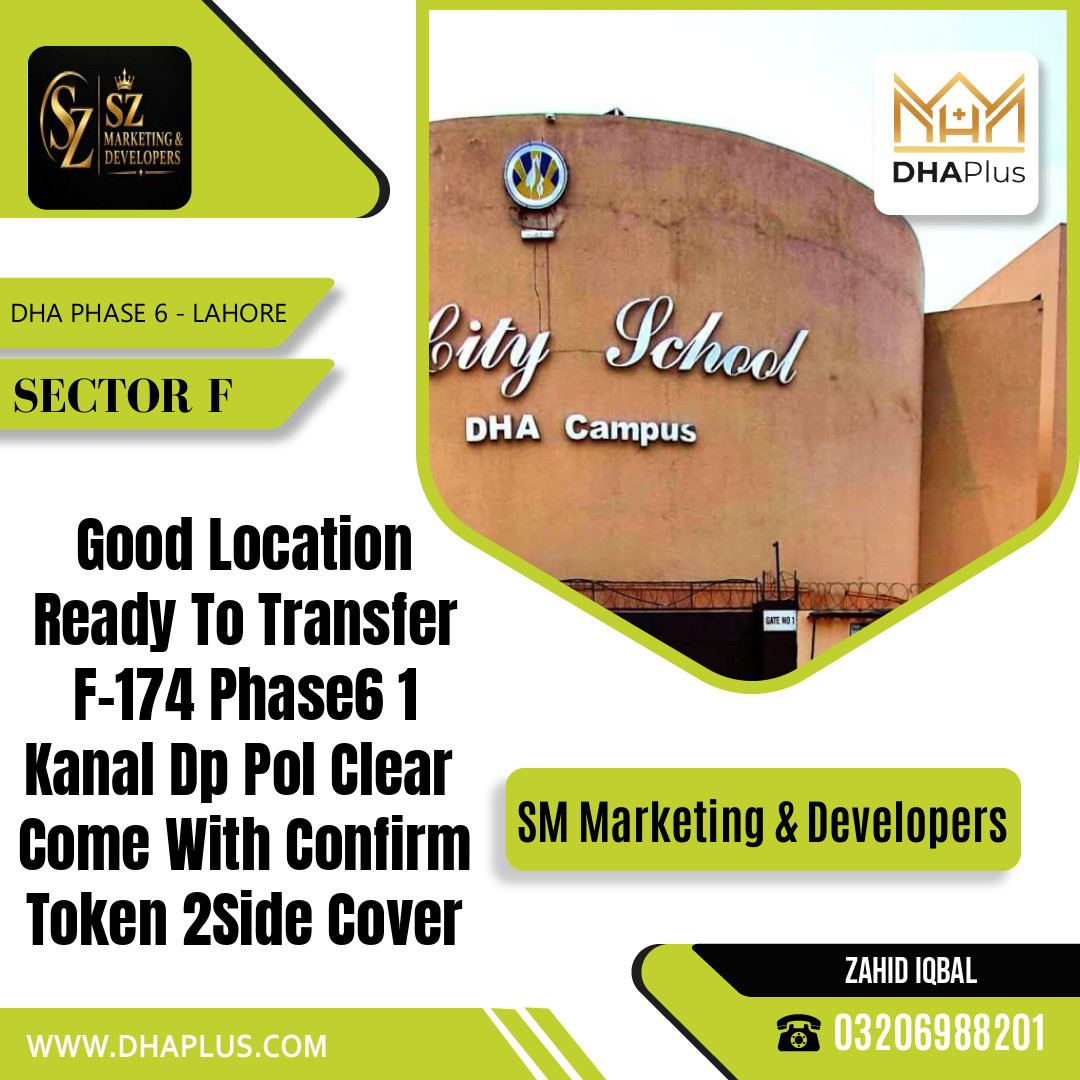 1 Kanal Residential Plot for Sale in Sector F, DHA Phase 6, Lahore - (BP-50950)