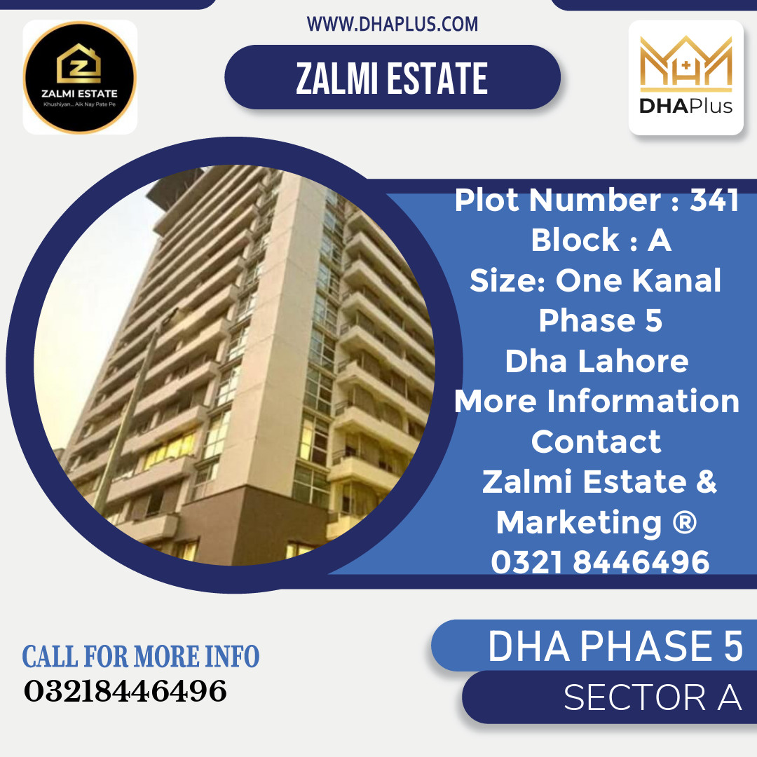 20 Marla Residential Plot for Sale in Sector A, DHA Phase 5, Lahore - (BP-50966)