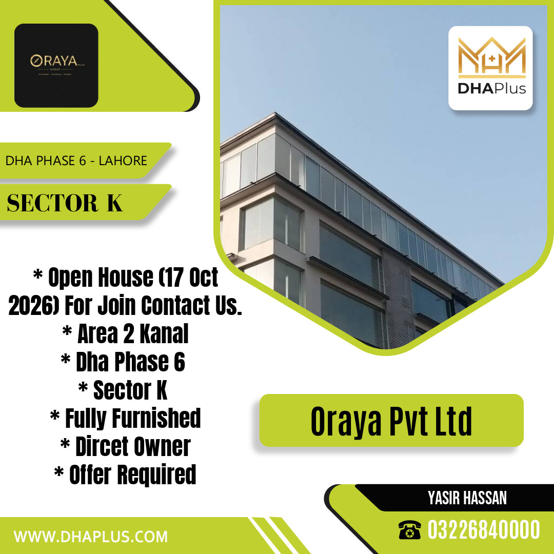 2 Kanal Residential House for Sale in Sector K, DHA Phase 6, Lahore - (BP-51025)
