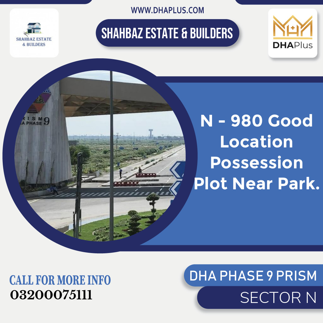 1 Kanal Residential Plot for Sale in Sector N, DHA Phase 9 Prism, Lahore - (BP-51181)