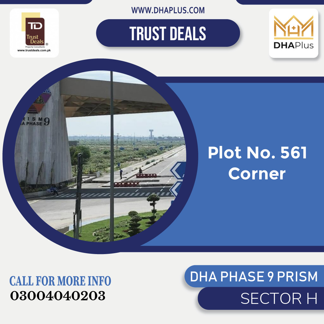 1 Kanal Residential Plot for Sale in Sector H, DHA Phase 9 Prism, Lahore - (BP-51366)
