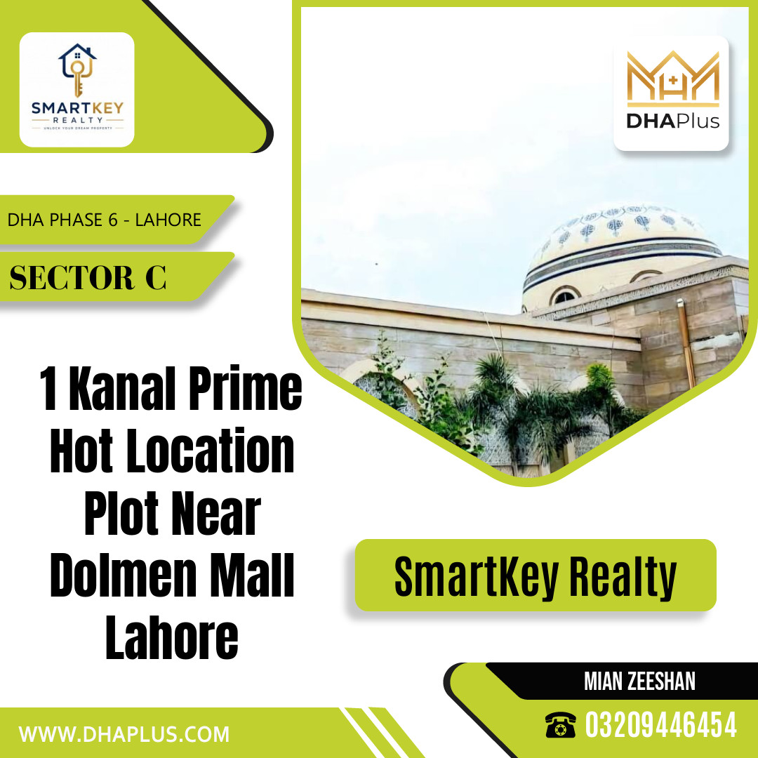 1 Kanal Residential Plot for Sale in Sector C, DHA Phase 6, Lahore - (BP-51451)