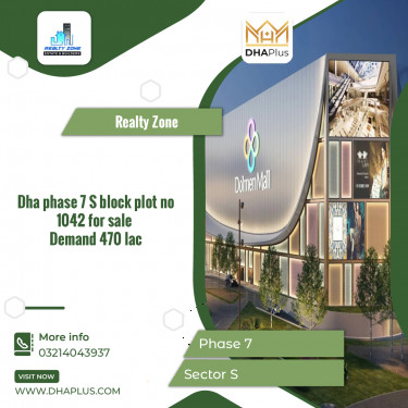 1 Kanal Residential Plot for Sale in Sector S -  Phase 7, Lahore - (DP-36737)