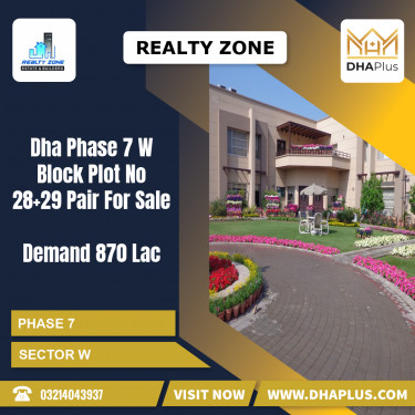 1 Kanal Residential Plot for Sale in Sector W -  Phase 7, Lahore - (DP-36802)