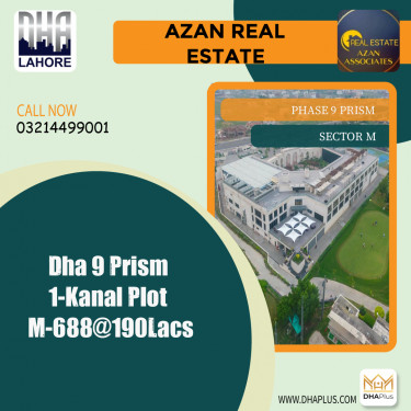 1 Kanal Residential Plot for Sale in Sector M -  Phase 9 Prism, Lahore - (DP-36817)