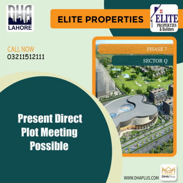 1 Kanal Residential Plot for Sale in Sector Q -  Phase 7, Lahore - (DP-36823)