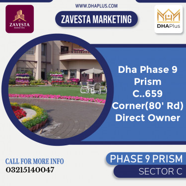 1 Kanal Residential Plot for Sale in Sector C -  Phase 9 Prism, Lahore - (DP-36826)