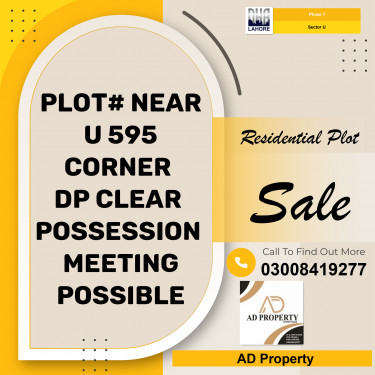 1 Kanal Residential Plot for Sale in Sector U -  Phase 7, Lahore - (DP-36843)