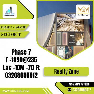 10 Marla Residential Plot for Sale in Sector T -  Phase 7, Lahore - (DP-36882)