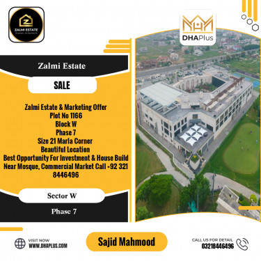 21 Marla Residential Plot for Sale in Sector W -  Phase 7, Lahore - (DP-36916)