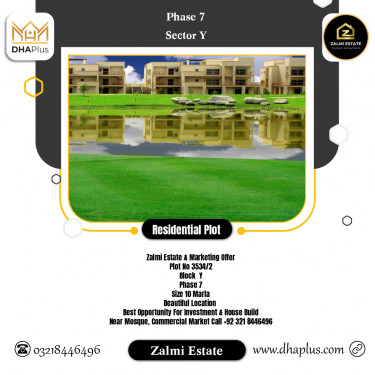 10 Marla Residential Plot for Sale in Sector Y -  Phase 7, Lahore - (DP-36918)