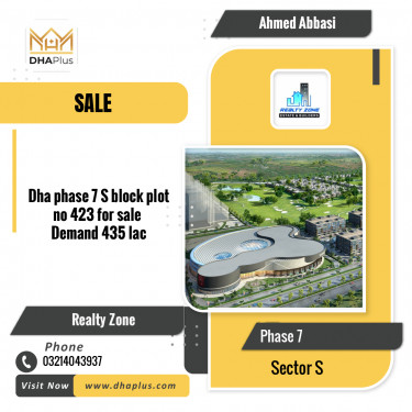 1 Kanal Residential Plot for Sale in Sector S -  Phase 7, Lahore - (DP-36928)