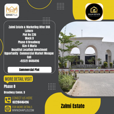4 Marla Commercial Plot for Sale in Broadway Commercial D -  Phase 8, Lahore - (DP-36946)