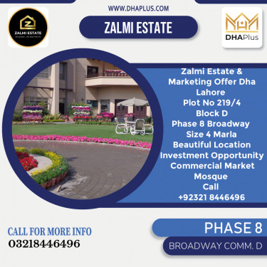4 Marla Commercial Plot for Sale in Broadway Commercial D -  Phase 8, Lahore - (DP-36948)
