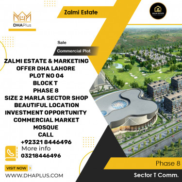 2 Marla Commercial Plot for Sale in Sector T Commercial -  Phase 8, Lahore - (DP-36949)