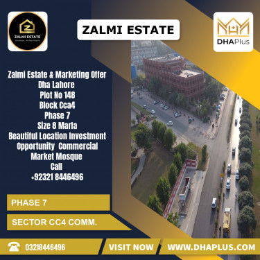 8 Marla Commercial Plot for Sale in Sector CC4 Commercial -  Phase 7, Lahore - (DP-36953)