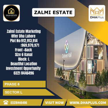 6 Kanal Residential Plot for Sale in Sector L -  Phase 6, Lahore - (DP-36993)