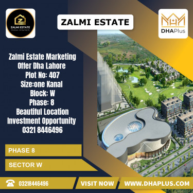 1 Kanal Residential Plot for Sale in Sector W -  Phase 8, Lahore - (DP-36997)