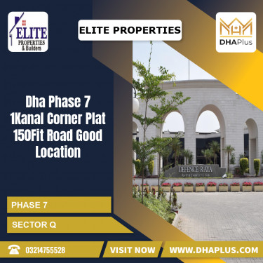 1 Kanal Residential Plot for Sale in Sector Q -  Phase 7, Lahore - (DP-37047)
