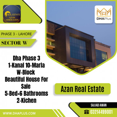 30 Marla Residential House for Sale in Sector W -  Phase 3, Lahore - (DP-37048)