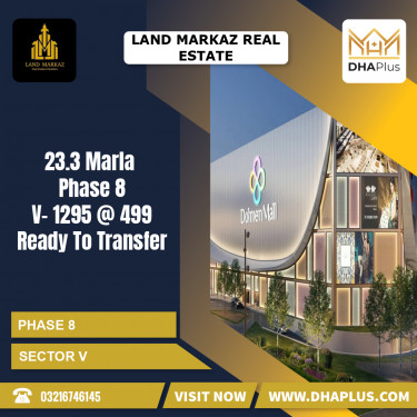 23 Marla Residential Plot for Sale in Sector V -  Phase 8, Lahore - (DP-37055)