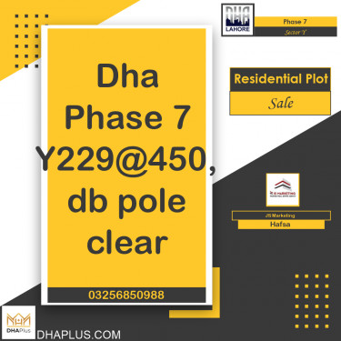 1 Kanal Residential Plot for Sale in Sector Y -  Phase 7, Lahore - (DP-37071)