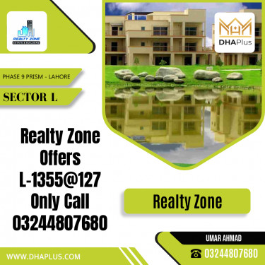 10 Marla Residential Plot for Sale in Sector L -  Phase 9 Prism, Lahore - (DP-37075)