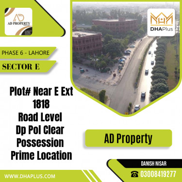 5 Marla Residential Plot for Sale in Sector E -  Phase 6, Lahore - (DP-37109)