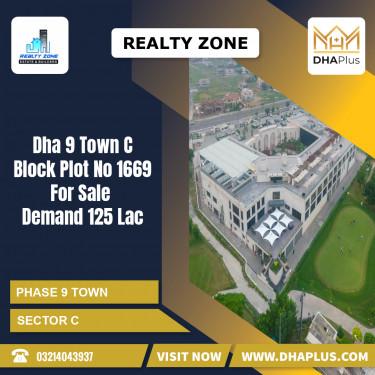 5 Marla Residential Plot for Sale in Sector C -  Phase 9 Town, Lahore - (DP-37127)