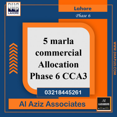 5 Marla Commercial File for Sale in Phase 6, Lahore - (DP-37133)