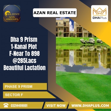1 Kanal Residential Plot for Sale in Sector F -  Phase 9 Prism, Lahore - (DP-37164)