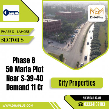 50 Marla Residential Plot for Sale in Sector S -  Phase 8, Lahore - (DP-37165)