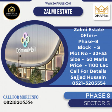 50 Marla Residential Plot for Sale in Sector S -  Phase 8, Lahore - (DP-37171)