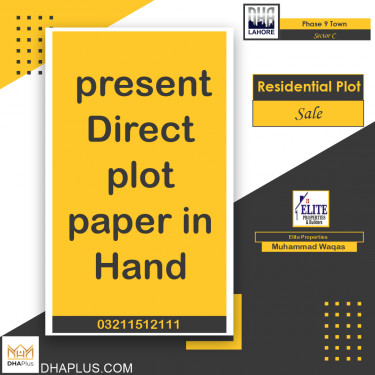 5 Marla Residential Plot for Sale in Sector C -  Phase 9 Town, Lahore - (DP-37172)
