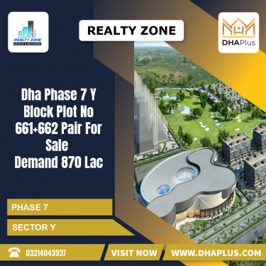 1 Kanal Residential Plot for Sale in Sector Y -  Phase 7, Lahore - (DP-37178)