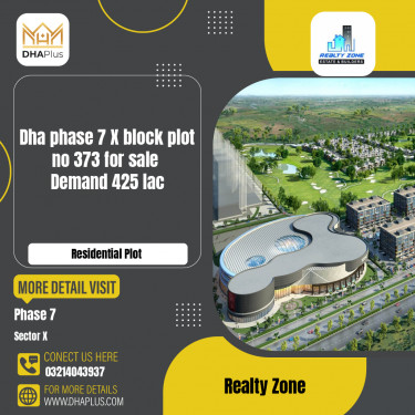 1 Kanal Residential Plot for Sale in Sector X -  Phase 7, Lahore - (DP-37182)