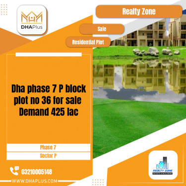 1 Kanal Residential Plot for Sale in Sector P -  Phase 7, Lahore - (DP-37185)